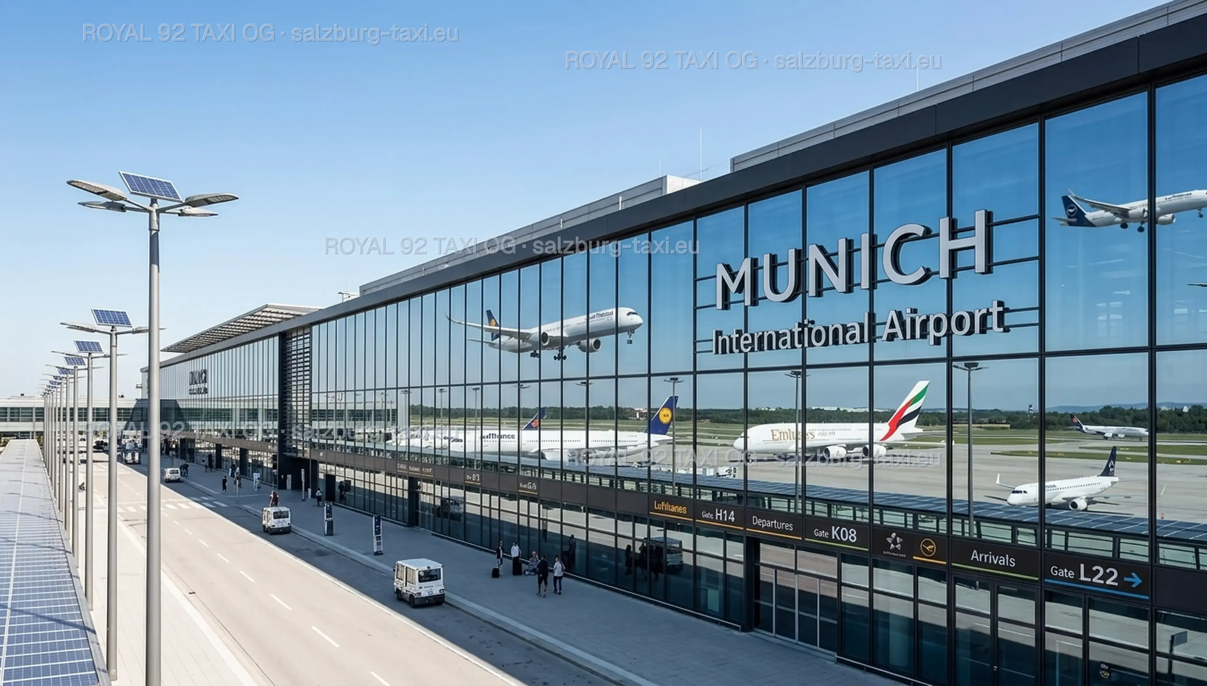 Munich Airport private transfer destination from Salzburg