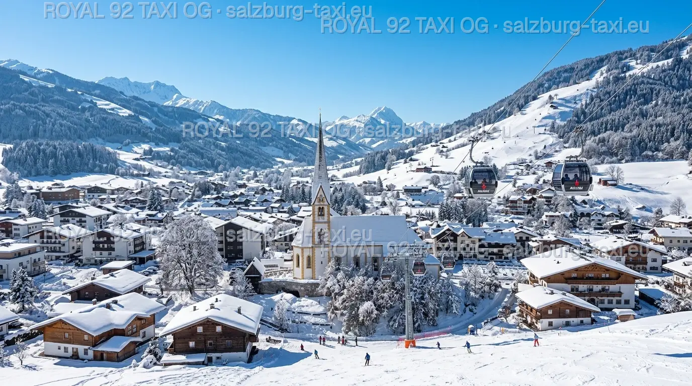 Salzburg Airport to Kirchberg in Tirol private transfer Kirchberg in Tirol Alpine village and Kitzbühel Alps on the Salzburg Airport transfer route